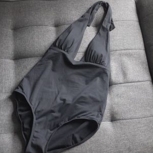 Vacation Open Back One-Piece Swimsuit